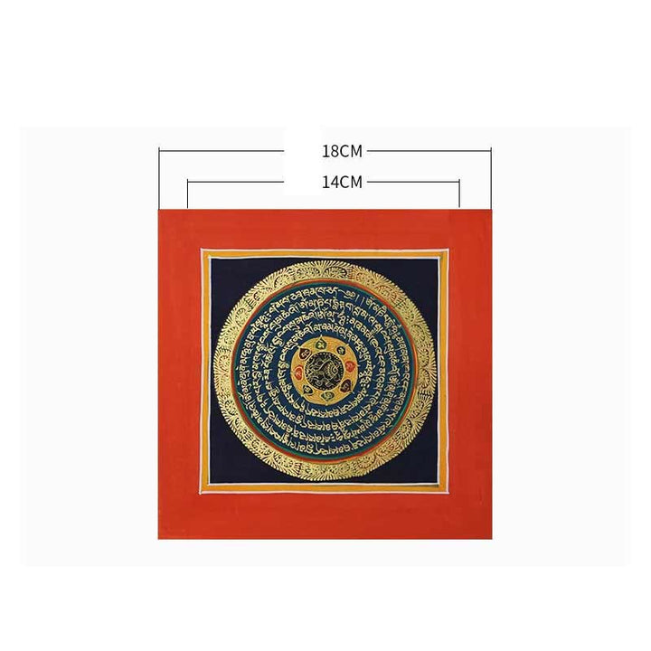 BWOOOH Tibetan Handmade Thangka Painting Spiritual Blessing Blind Box Random Color Pattern | natural stone Tibetan bracelet