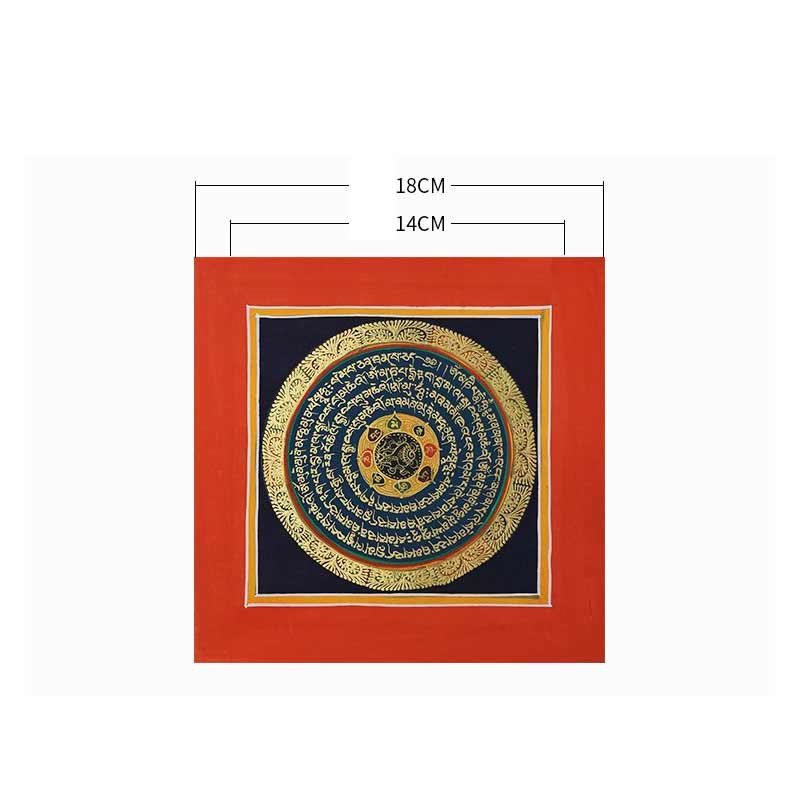 BWOOOH Tibetan Handmade Thangka Painting Spiritual Blessing Blind Box Random Color Pattern | natural stone Tibetan bracelet