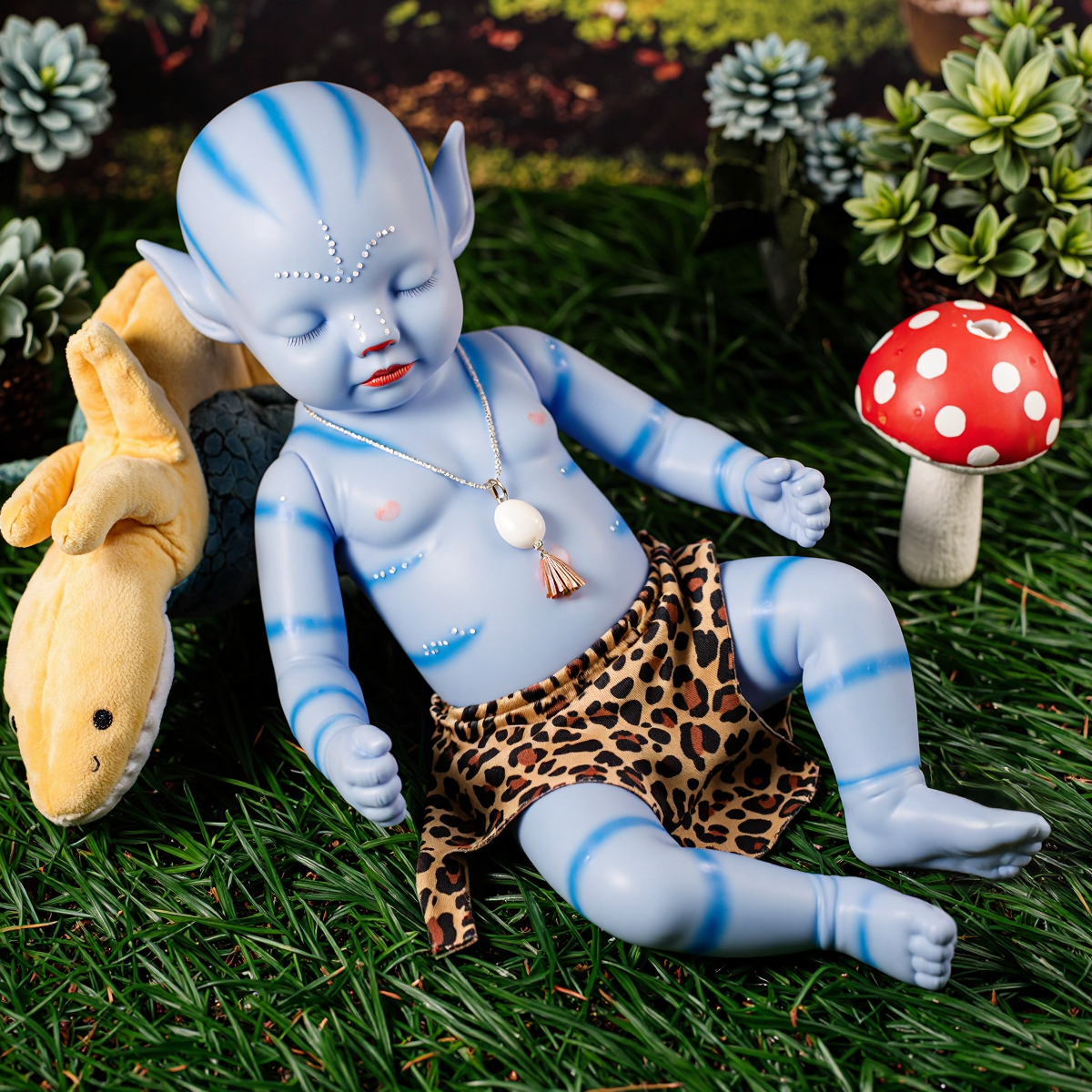 12"&16" Reborn Fantasy Reborn Blue Full Body Doll Boy or Girl Makery and Wadie