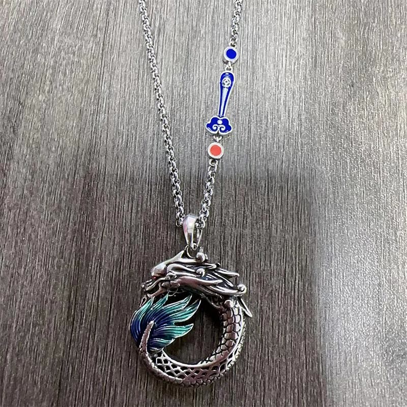BWOOOH Tibetan Copper Dragon Strength Necklace