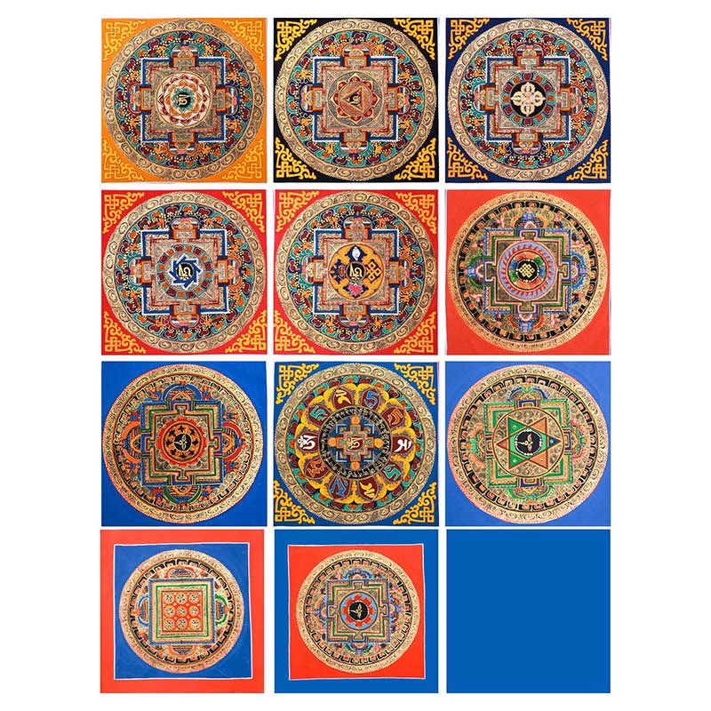 BWOOOH Tibetan thangka Buddhist painting - Tibetan Handmade Thangka Painting B