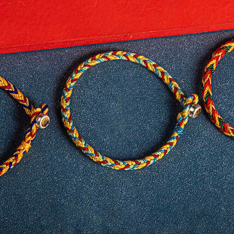BWOOOH "May you be safe and sound all year round" Lucky Multicolored Bracelet