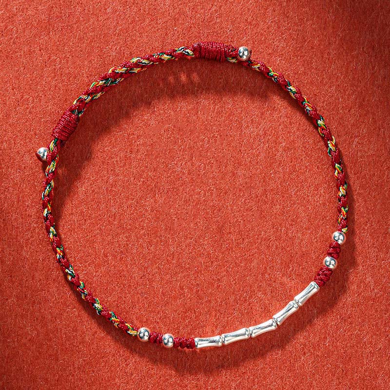 BWOOOH Tibet Handmade Multicolored Bamboo Protection Braided String Bracelet