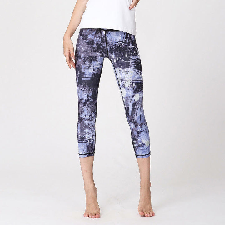 BWOOOH printed yoga leggings - Cherry Blossoms Sakura Lines Print Sport