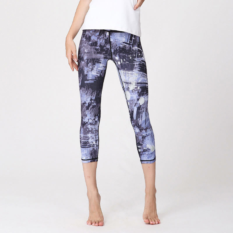 BWOOOH printed yoga leggings - Cherry Blossoms Sakura Lines Print Sport