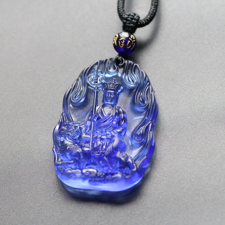 BWOOOH Ksitigarbha Buddha Liuli Crystal Serenity Amulet Necklace Pendant