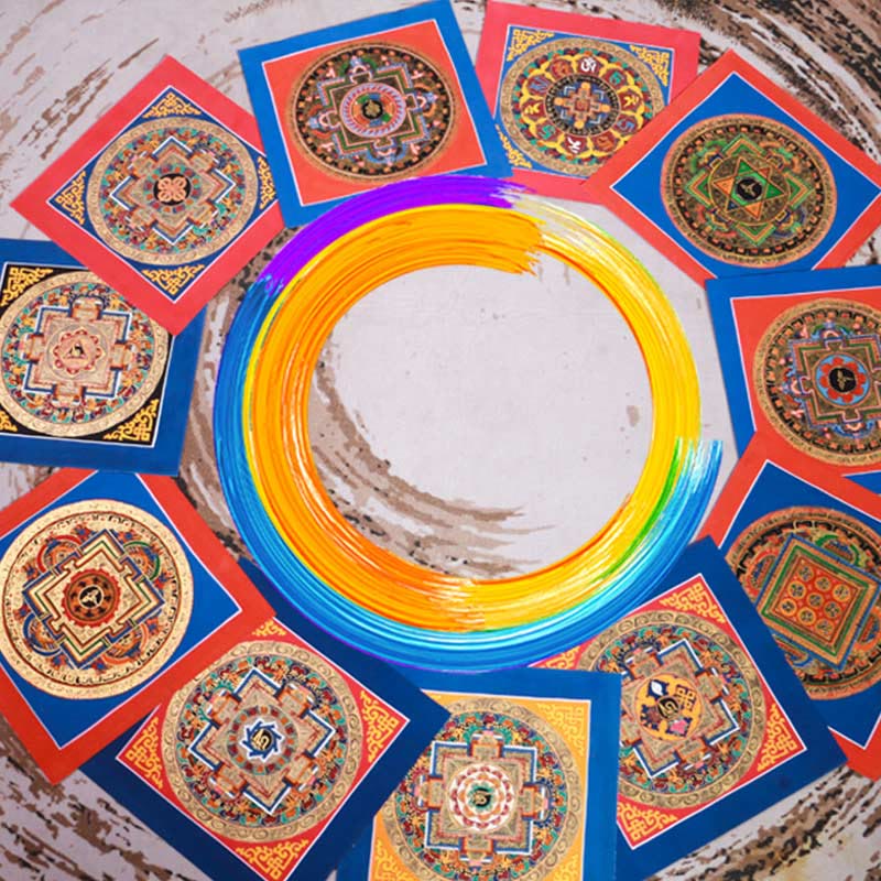 BWOOOH Tibetan thangka Buddhist painting - Tibetan Handmade Thangka Painting B