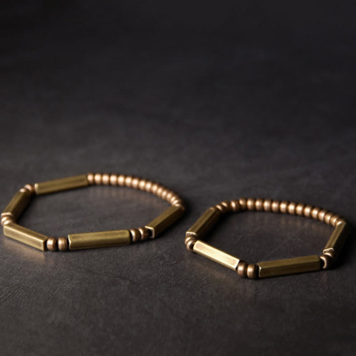 BWOOOH Tibetan Simple Design Copper Wealth Luck Bracelet