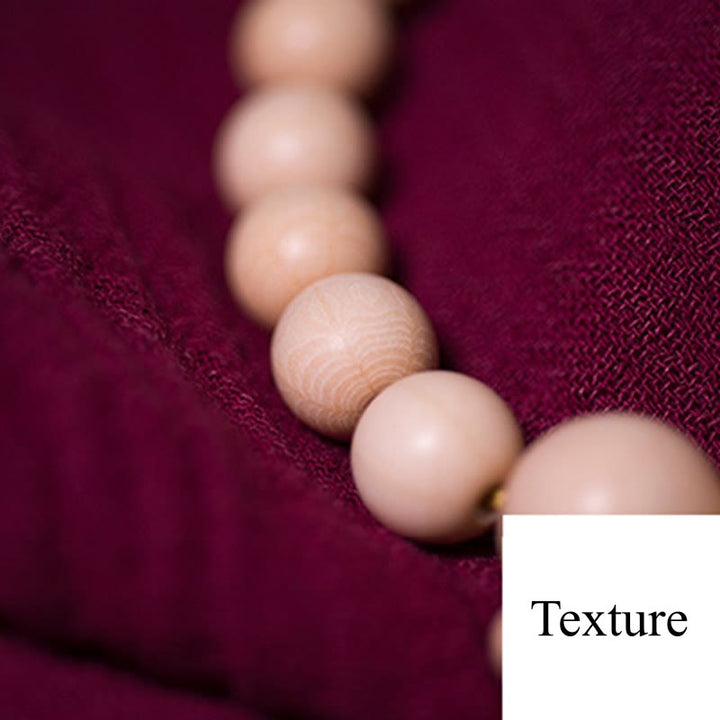 BWOOOH Natural Abelia Biflora Wood Blessing Wrist Mala