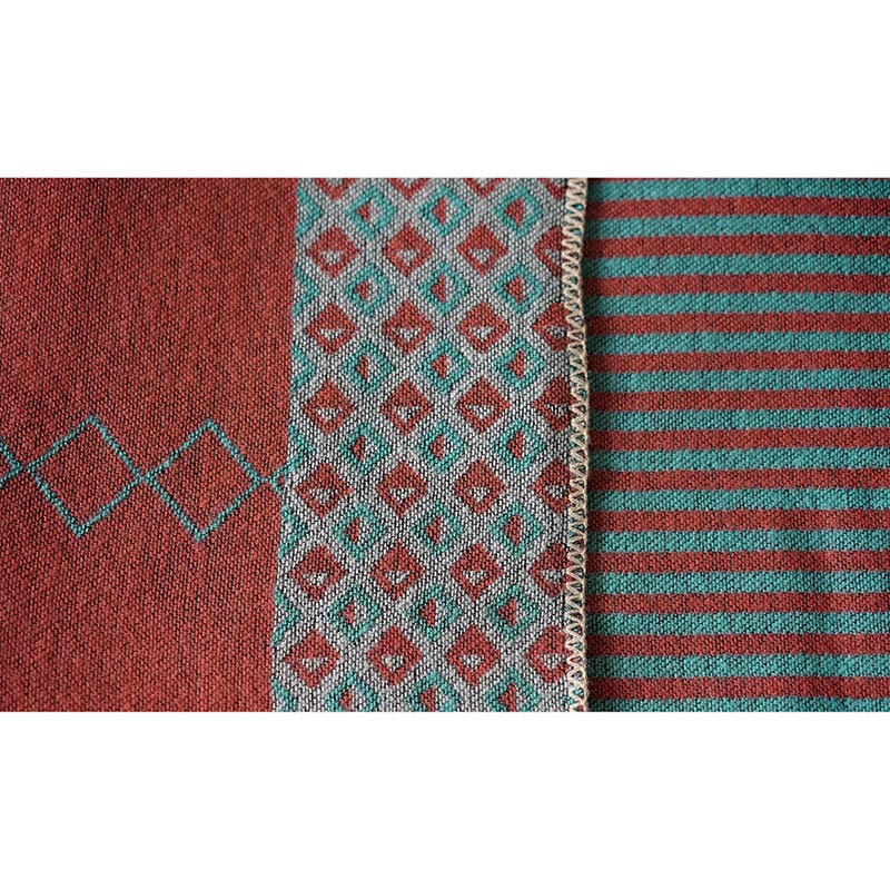 BWOOOH Tibetan Shawl Striped Diamond Pattern Winter Warm 
