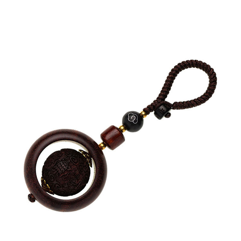 BWOOOH Tibetan Small Leaf Red Sandalwood Ebony Luck Prote