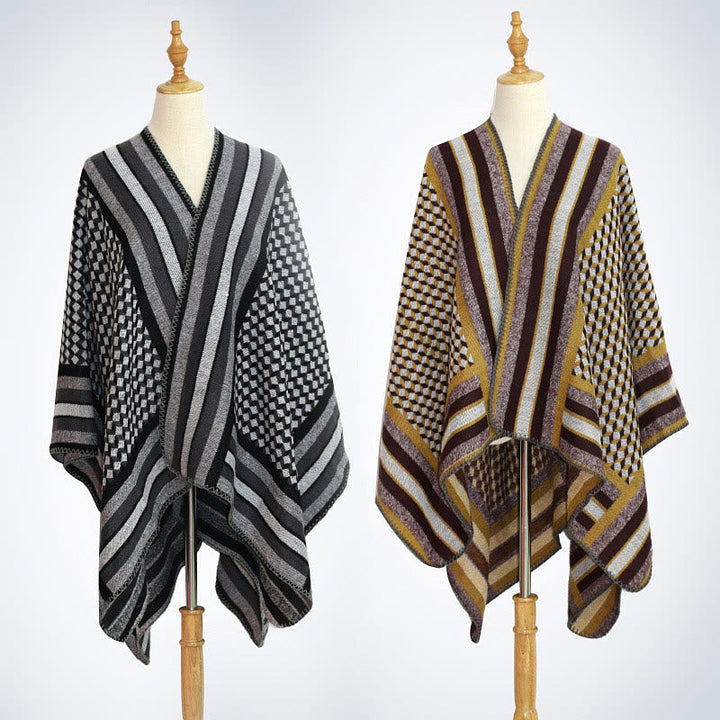 BWOOOH Tibetan Shawl Classic Pattern Winter Cozy Warm Tra