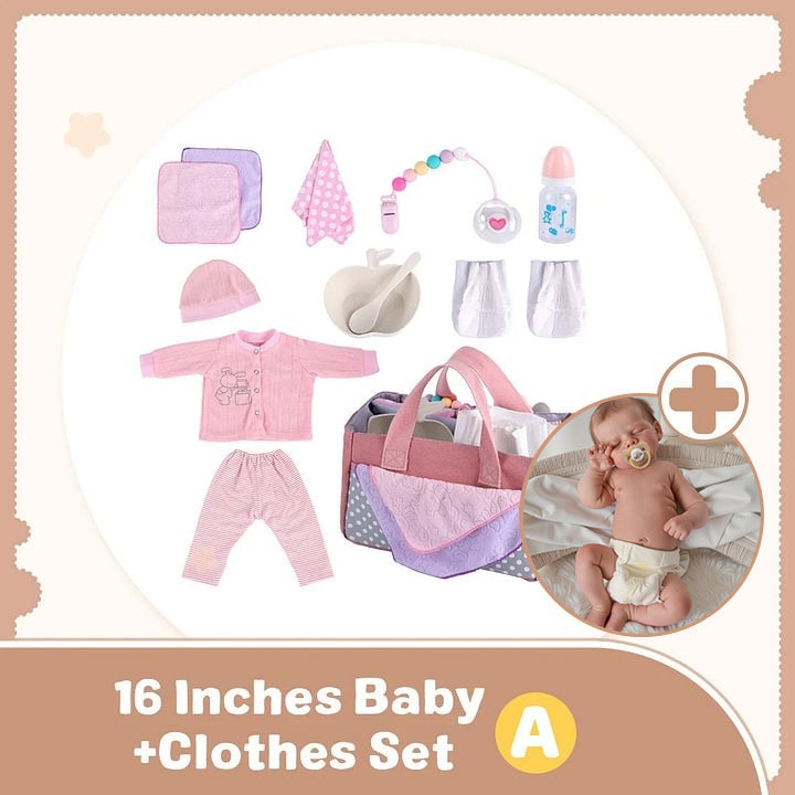 12 & 16" More Flexible Realistic Baby, Reborn Full Liquid Silicone Baby Doll Boy or Girl Lond and Wnya With Realistic Belly Button and Birth Mark
