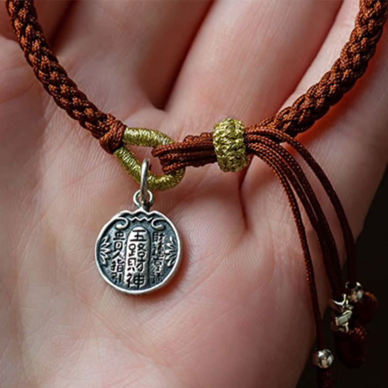 BWOOOH Handmade 925 Sterling Silver Five Directions Gods of Wealth Luck Protection Stri | spiritual healing bracelet
