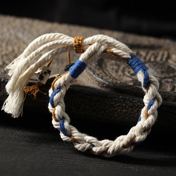 BWOOOH Tibet Zakiram Goddess of Wealth Thangka Handmade Luck Bracelet | spiritual healing bracelet