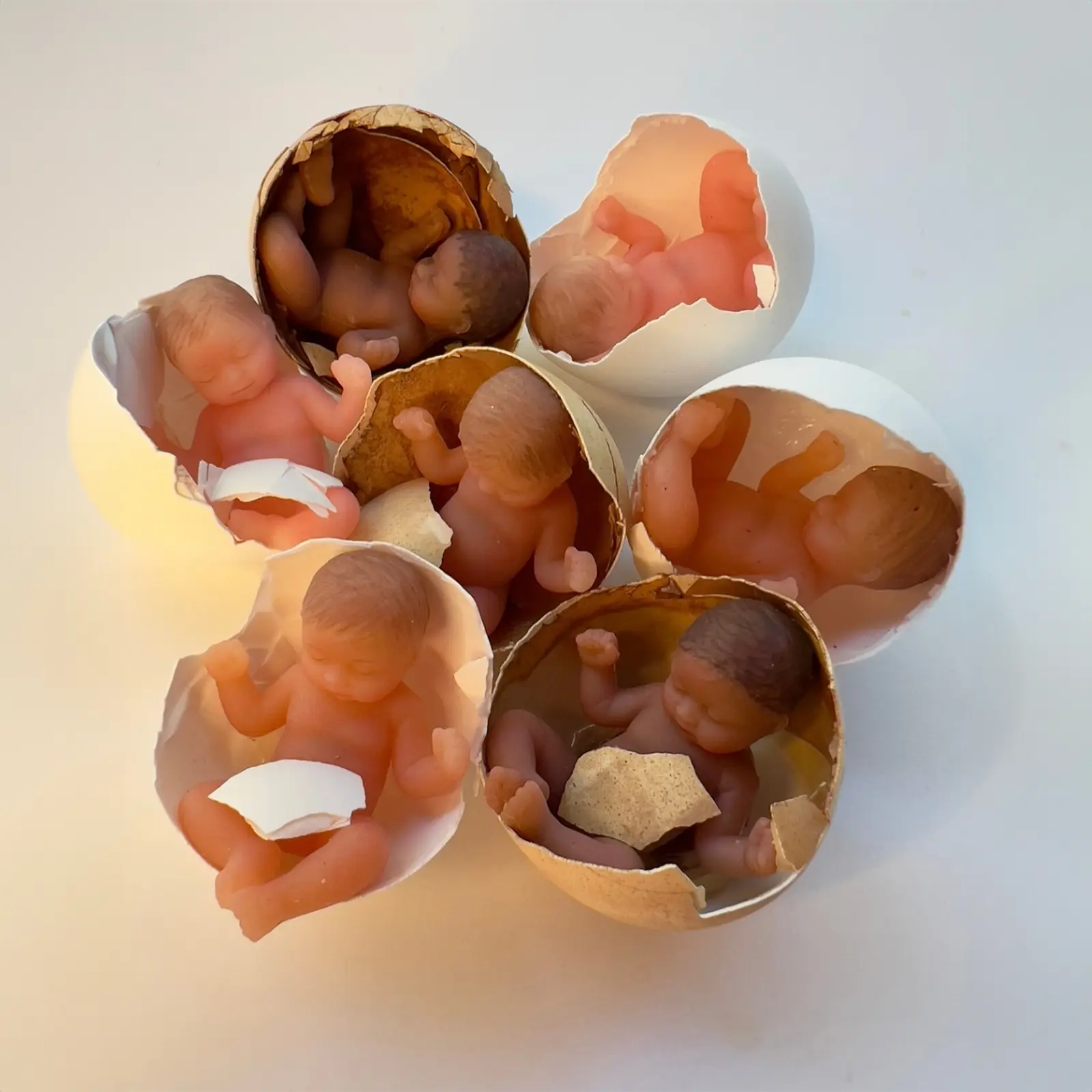 3 Inches Mini Clement Full Body Silicone Bendable Reborn Baby Girl Doll