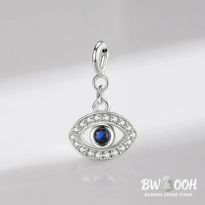 BWOOOH 925 Sterling Silver Evil Eye Hamsa Symbol Prosperity Pendant Necklace - View 4