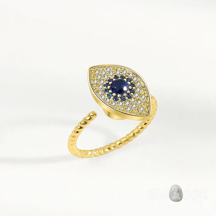 BWOOOH 925 Sterling Silver Evil Eye Protection Blessing Ring detail - View 11