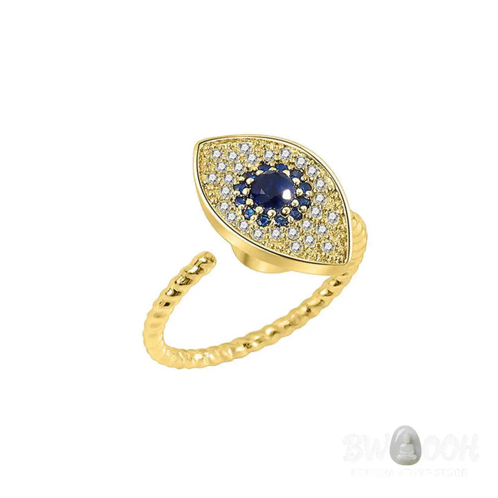 BWOOOH 925 Sterling Silver Evil Eye Protection Blessing Ring detail - View 10