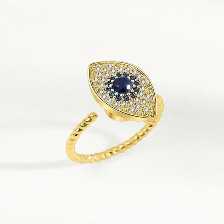 BWOOOH 925 Sterling Silver Evil Eye Protection Blessing Ring detail - View 9