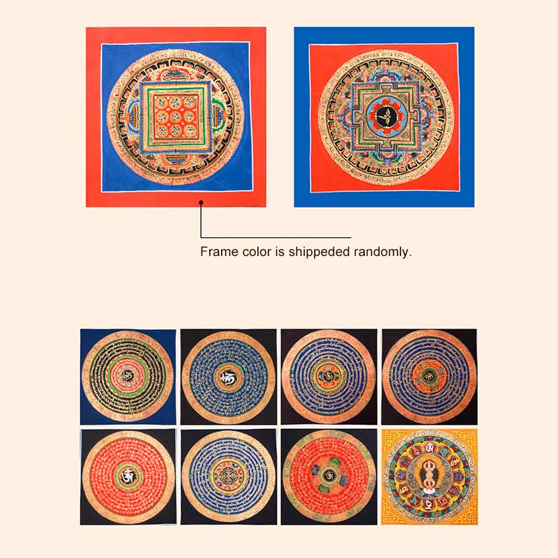 BWOOOH Tibetan thangka Buddhist painting - Tibetan Handmade Thangka Painting B