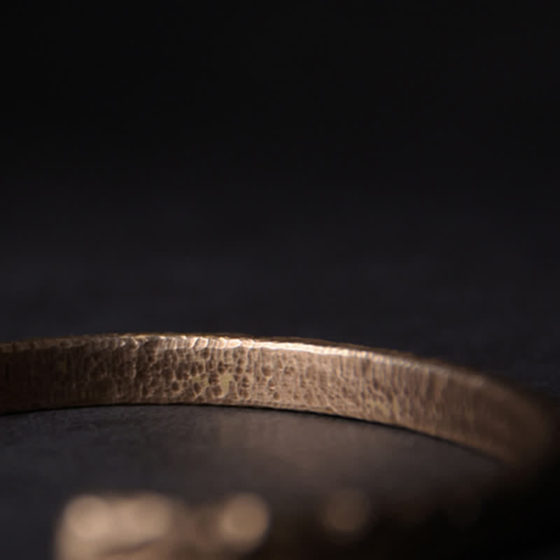 BWOOOH Simple Design Copper Wealth Cuff Bracelet