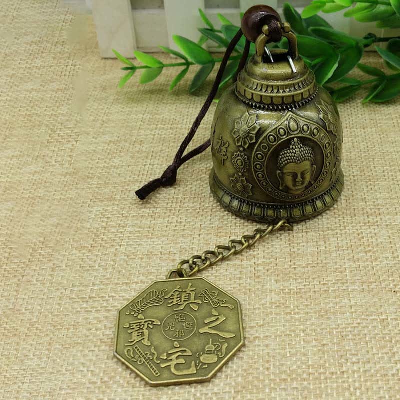 BWOOOH Feng Shui Buddha Koi Fish Dragon Elephant Wind Chime Bell Luck Wall Hanging Deco | spiritual healing bracelet