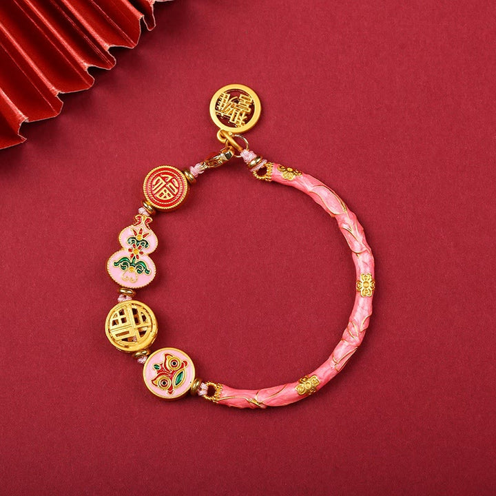 BWOOOH Tibetan Gourd Fortune Happiness Lion Wealth Luck Bracelet