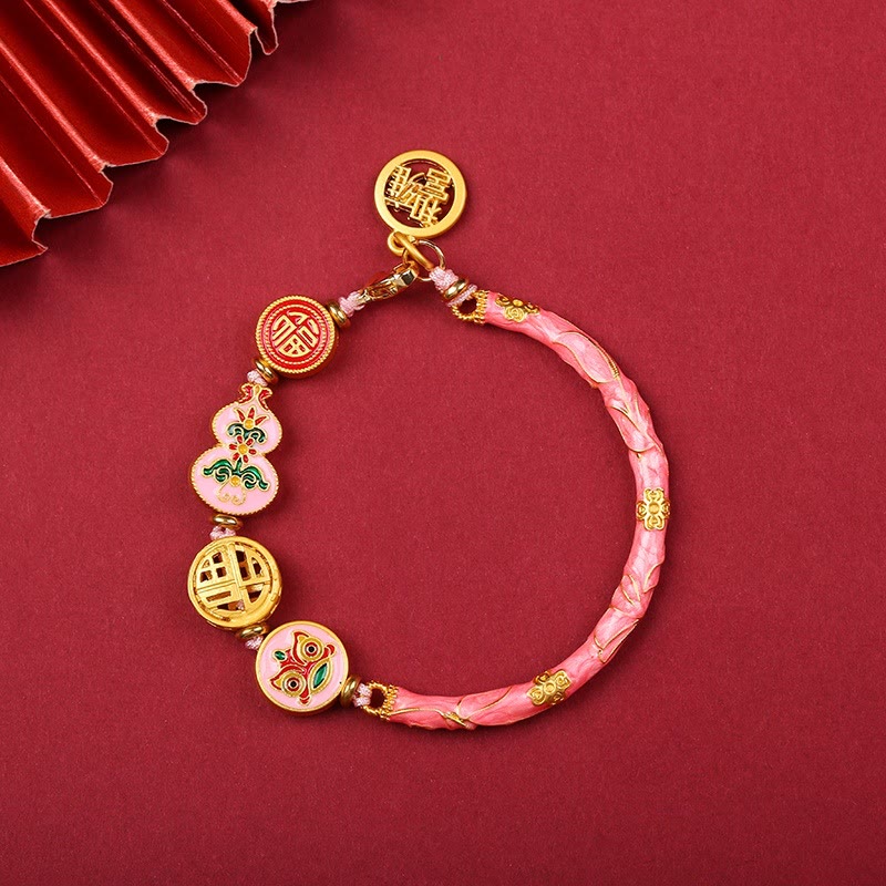 BWOOOH Tibetan Gourd Fortune Happiness Lion Wealth Luck Bracelet