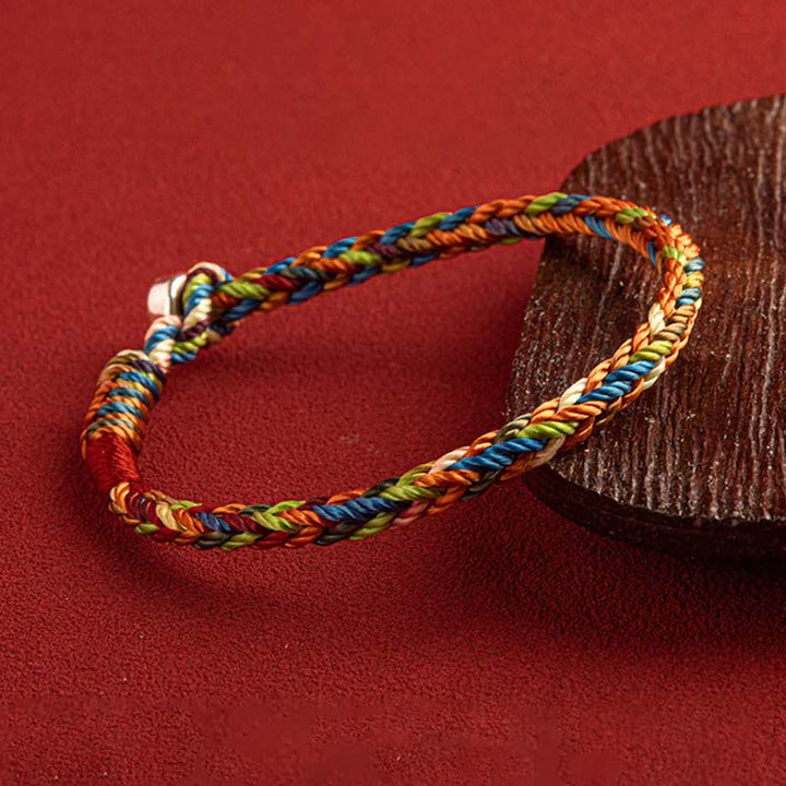 BWOOOH "May you be healthy and happy" Lucky Multicolored Bracelet