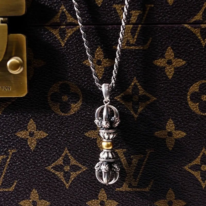 BWOOOH Tibetan Dorje Vajra Design Wealth Necklace Pendant