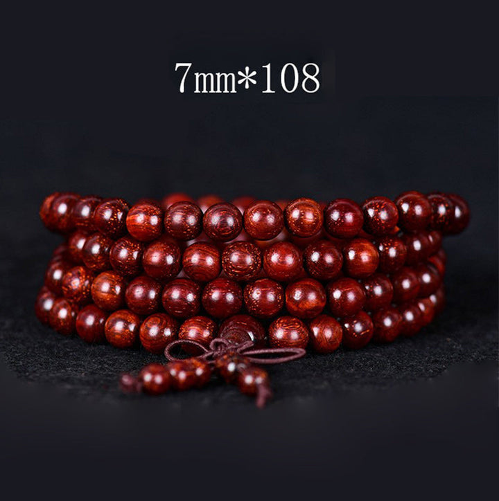 Tibetan Small Leaf Red Sandalwood Balance Bracelet (Extra 30% Off | USE CODE: FS30)