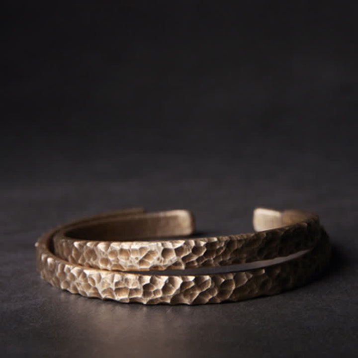 BWOOOH Simple Design Copper Wealth Cuff Bracelet