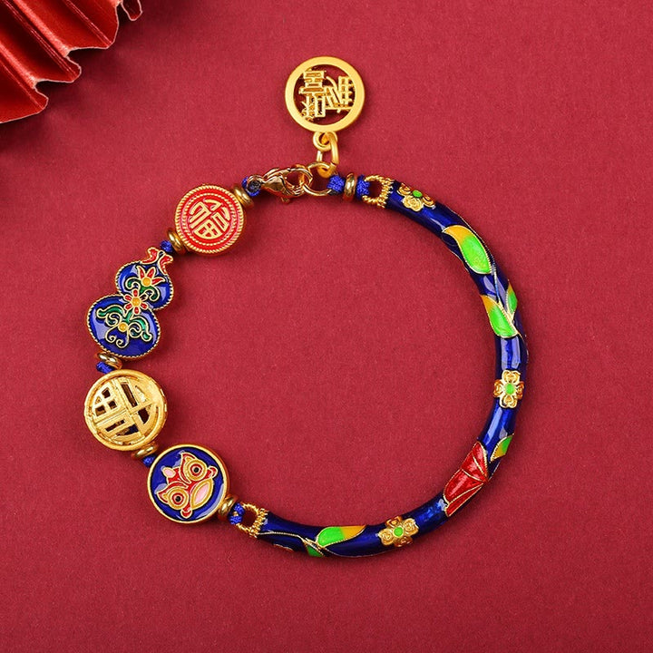 BWOOOH Tibetan Gourd Fortune Happiness Lion Wealth Luck Bracelet