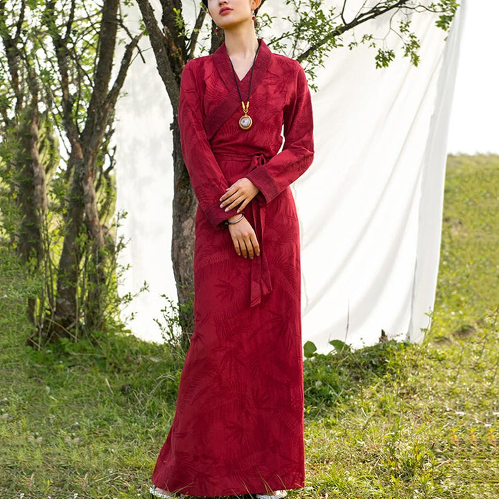 BWOOOH Tibetan Dress Clothing Lhasa Long Wrap Dress Maxi 