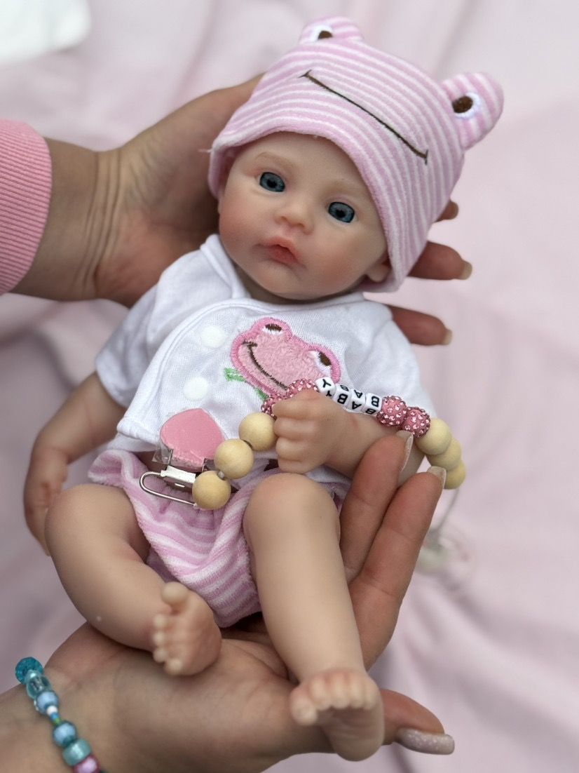 Emma's Dream 12-inch All-Silicone Rebirth Doll - Extendable Limbs Realistic Baby Doll