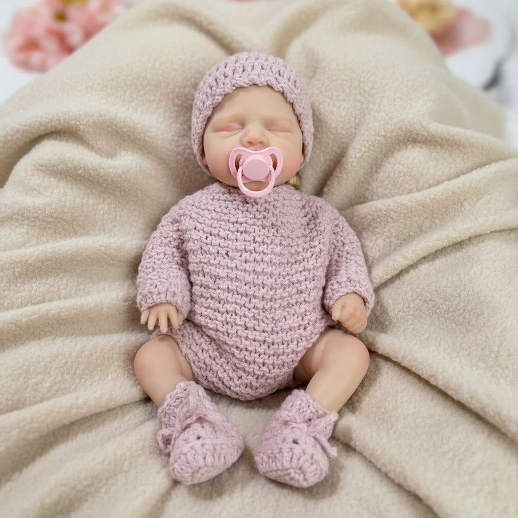 12-inch Rebirth Doll - Soft and Adorable Little Sweetheart Luna, Solid Silicone, Water-Suitable Healing Companion
