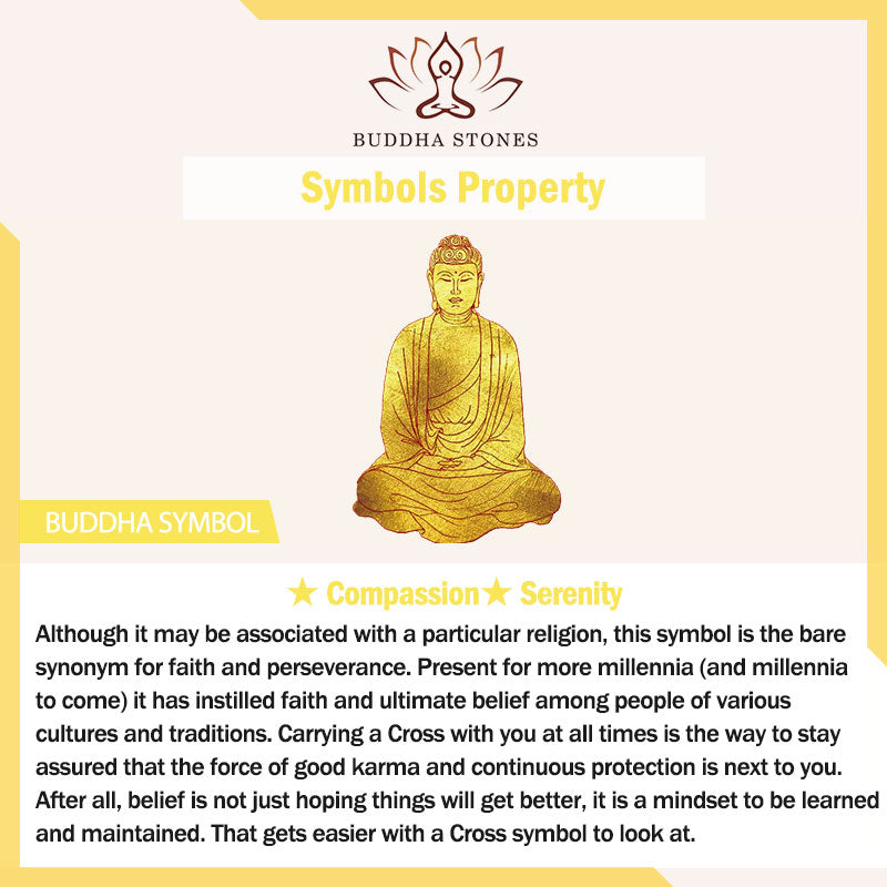 BWOOOH Ksitigarbha Buddha Liuli Crystal Compassion Amulet Necklace Pendant