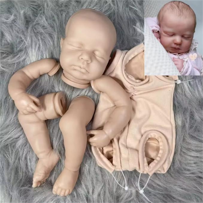 20 Inch Reborn Baby Doll Kit Loulou Vinyl Baby Molds Blank Unpainted Unassembled Kit Handmade DIY