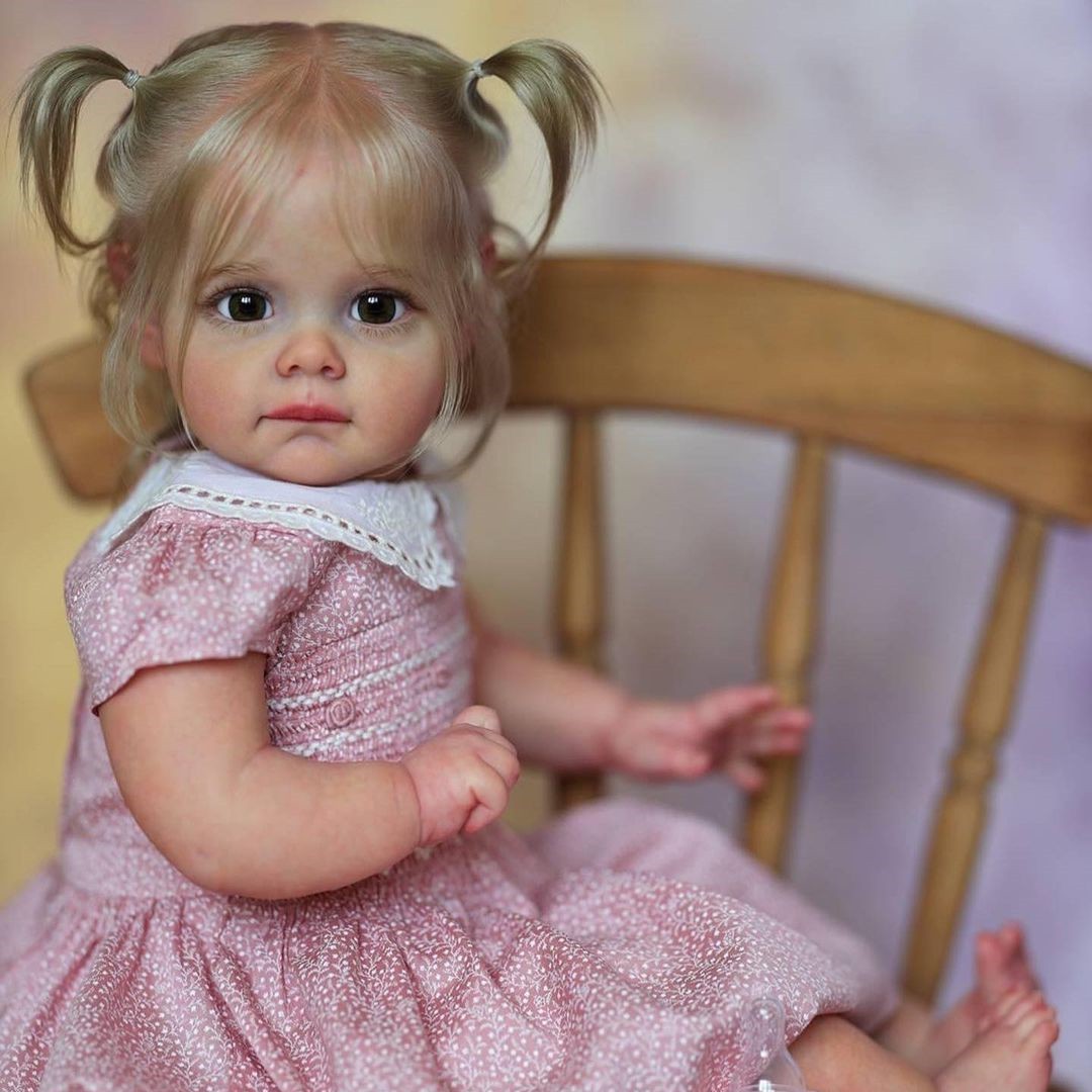 [Dolls with "Heartbeat" and Sound] 12'' & 15'' Awake Maggi Aislinn Realistic Full Body Silicone Reborn Baby Girl With Granny Grey Hair