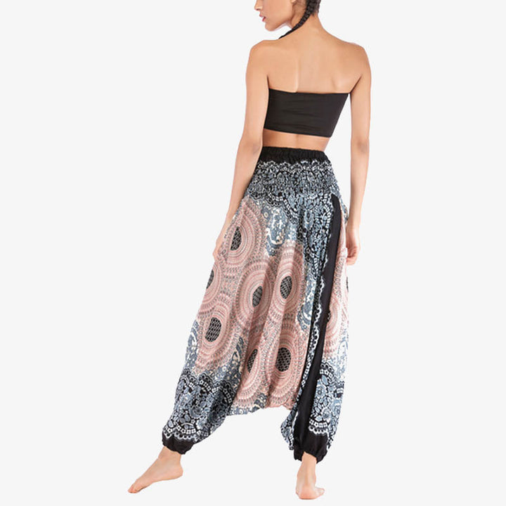 BWOOOH printed harem pants - Two Style Wear Round Geometric Pattern L