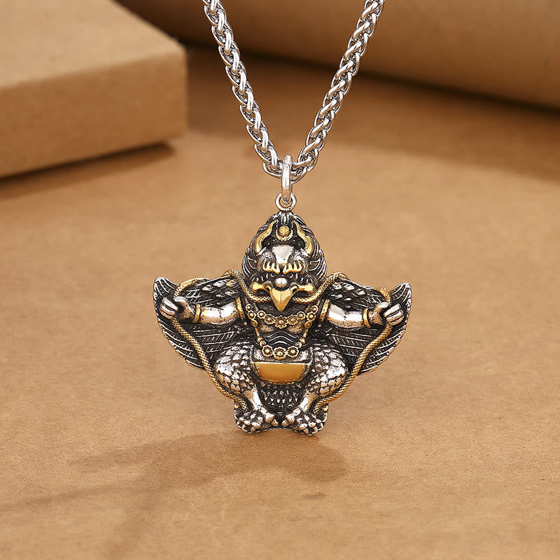 BWOOOH Tibet Garuda bird copper protection necklace pendant