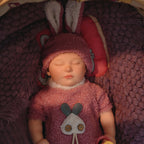 16" Full Silicone Newborn—Sophia, 1.78KG Realistic Weighted Baby Doll with Pink Outfit, Lifelike Reborn Toddler Doll for Collectors & Kids