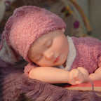 16" Full Silicone Newborn—Sophia, 1.78KG Realistic Weighted Baby Doll with Pink Outfit, Lifelike Reborn Toddler Doll for Collectors & Kids