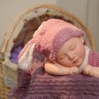 16" Full Silicone Newborn—Sophia, 1.78KG Realistic Weighted Baby Doll with Pink Outfit, Lifelike Reborn Toddler Doll for Collectors & Kids