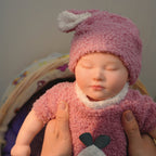 16" Full Silicone Newborn—Sophia, 1.78KG Realistic Weighted Baby Doll with Pink Outfit, Lifelike Reborn Toddler Doll for Collectors & Kids