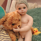 16in Full Silicone Reborn Baby Doll "Shadow" - Realistic Toddler with Dark Gray Outfit, 1.65kg Weighted Body for Lifelike Presence