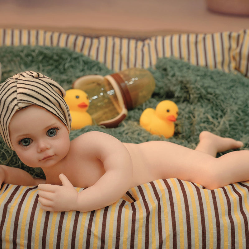 16in Full Silicone Reborn Baby Doll "Shadow" - Realistic Toddler with Dark Gray Outfit, 1.65kg Weighted Body for Lifelike Presence