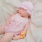 16in Full Silicone Reborn Baby Doll "Blossom" - Lifelike Newborn with Pink Outfit, 1.76kg Weighted Body for Realistic Touch