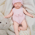 16in Full Silicone Reborn Baby Doll "Blossom" - Lifelike Newborn with Pink Outfit, 1.76kg Weighted Body for Realistic Touch